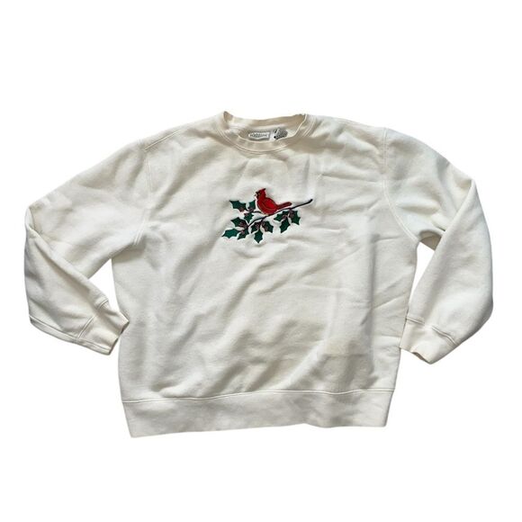 Classic Elements Red Cardinal Crewneck Sweater Size XL - Picture 1 of 3
